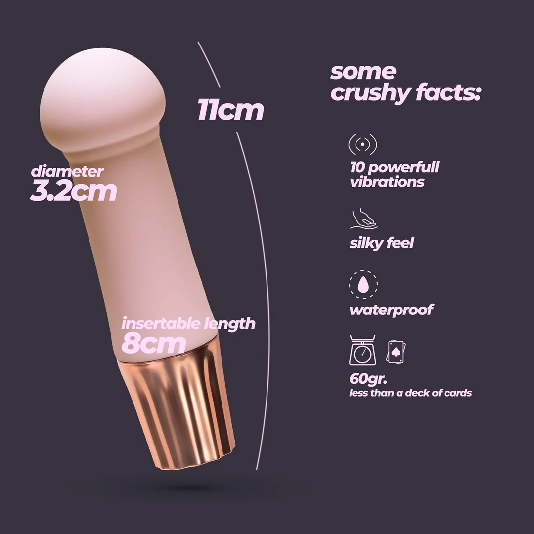 Vibrador mini tipo wand Crushious Mellow Puff - Imagen 3