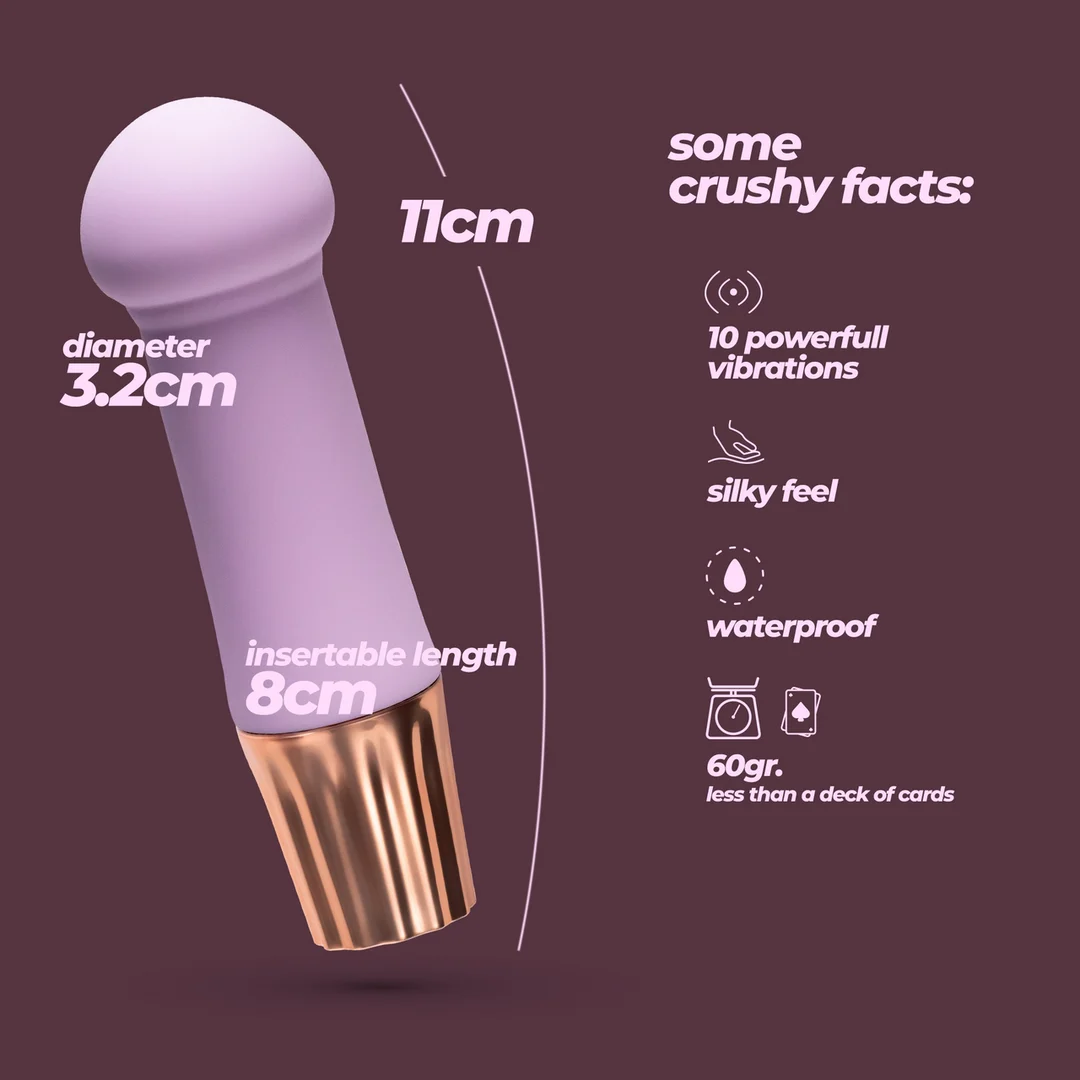 Vibrador mini tipo wand Crushious Mellow Puff - Imagen 10