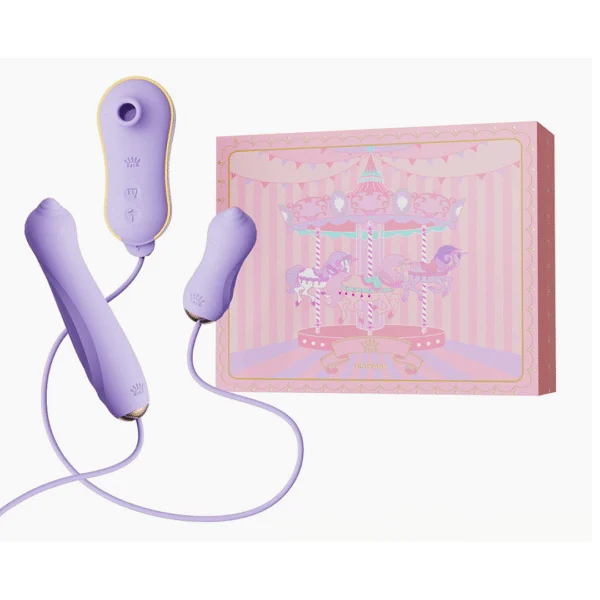 Vibrador de succión Zalo Unicorn con bomba y accesorios