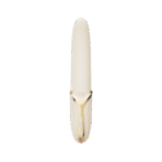 Vibrador de clítoris con función de calor, color blanco marfil, Zalo - Imagen 2