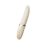 Vibrador de clítoris con función de calor, color blanco marfil, Zalo - Imagen 3