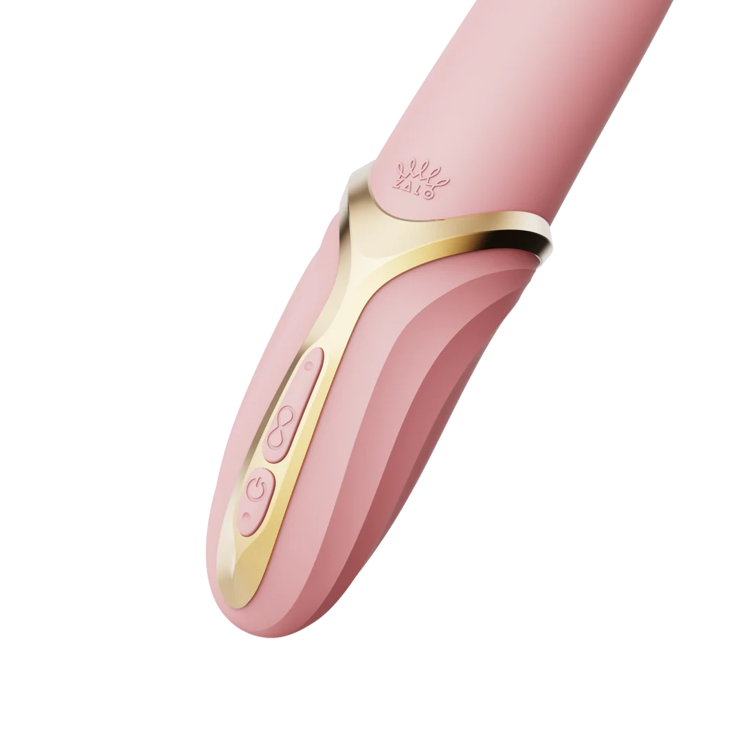 Vibrador de clítoris con función de calor, color blanco marfil, Zalo - Imagen 18