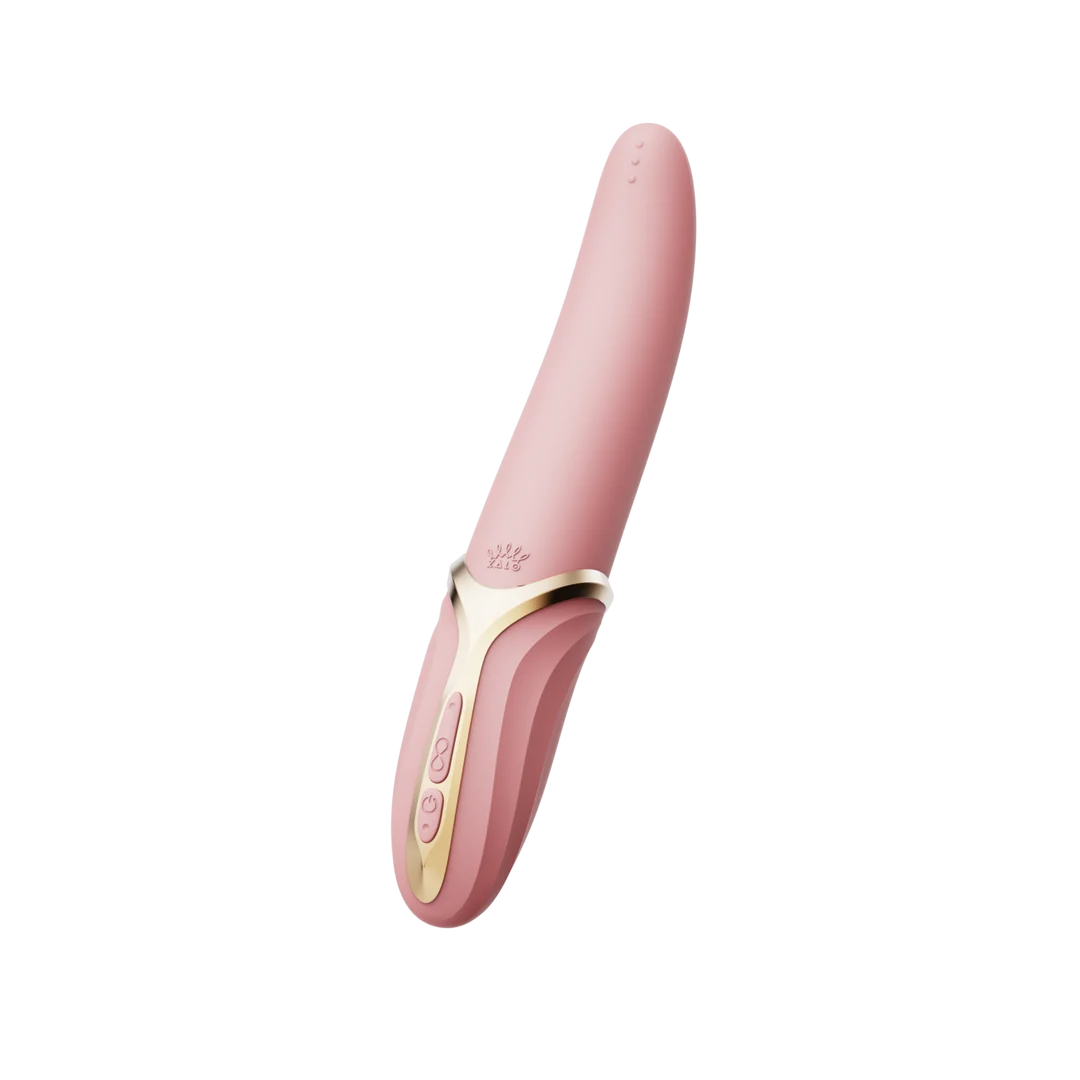 Vibrador de clítoris con función de calor, color blanco marfil, Zalo - Imagen 15