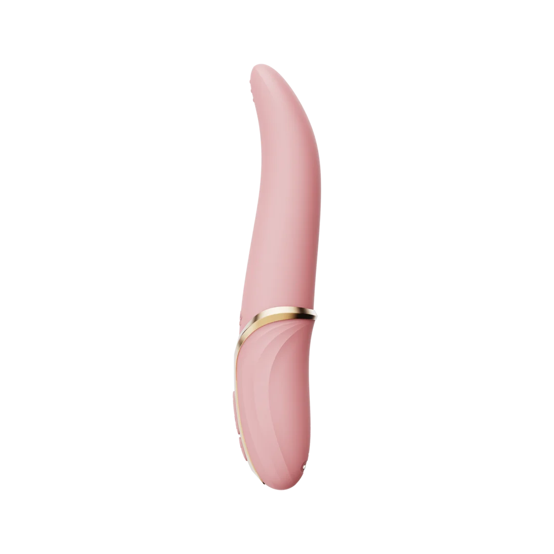 Vibrador de clítoris con función de calor, color blanco marfil, Zalo - Imagen 16