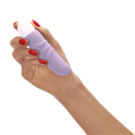 Mini vibrador, ideal para viajar y con relieves, Fun Factory, lila pastel - Imagen 3