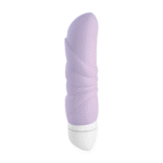 Mini vibrador, ideal para viajar y con relieves, Fun Factory, lila pastel - Imagen 4