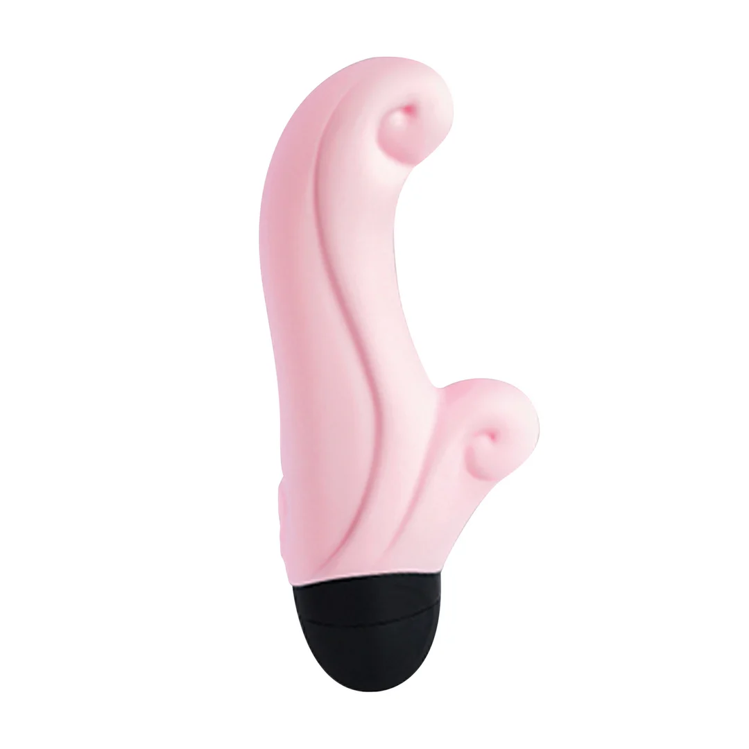 Mini vibrador, punta curvada para el punto G y el clítoris, Ocean Baby rosa, Fun Factory - Imagen 3