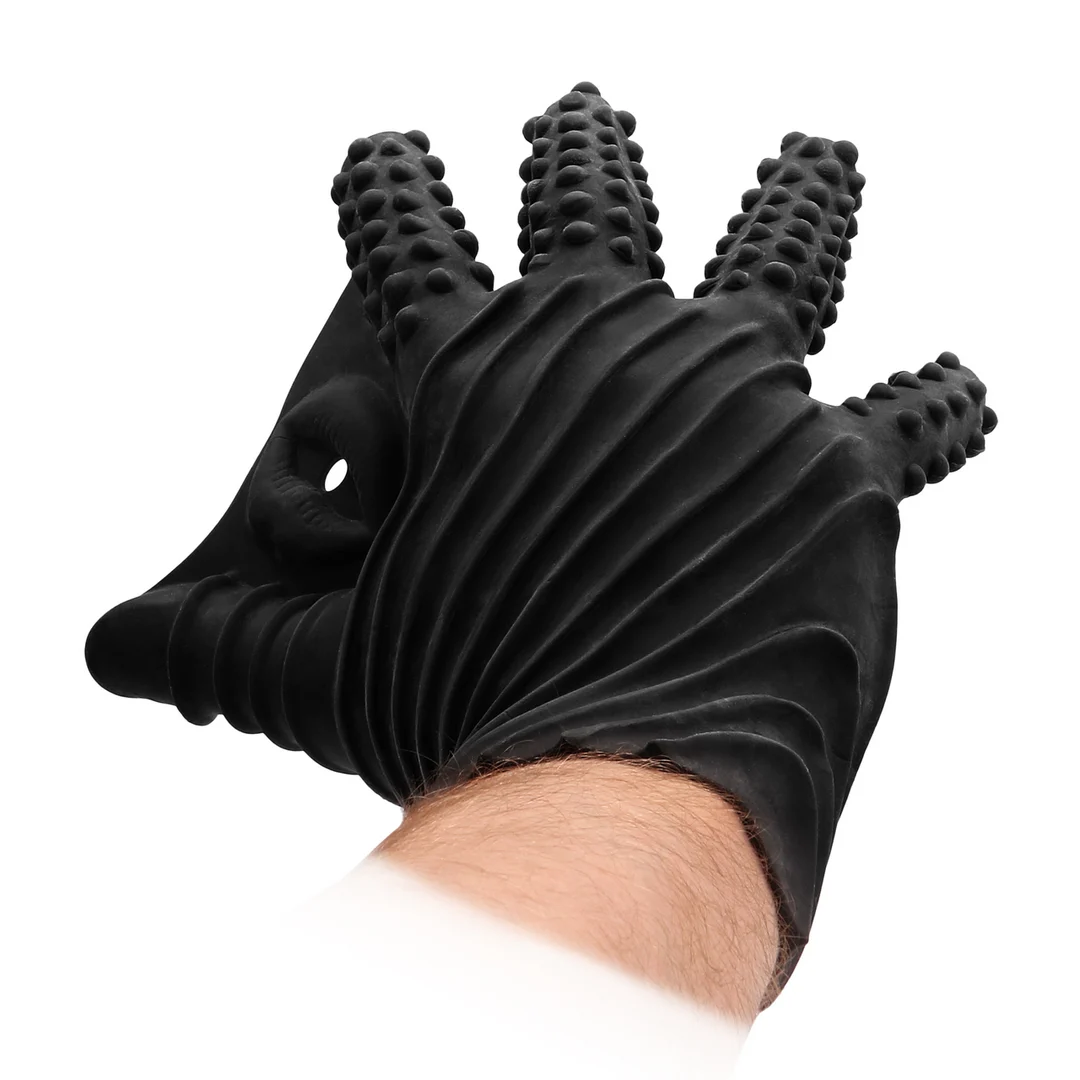Guante masturbador de silicona Fist It negro - Imagen 2