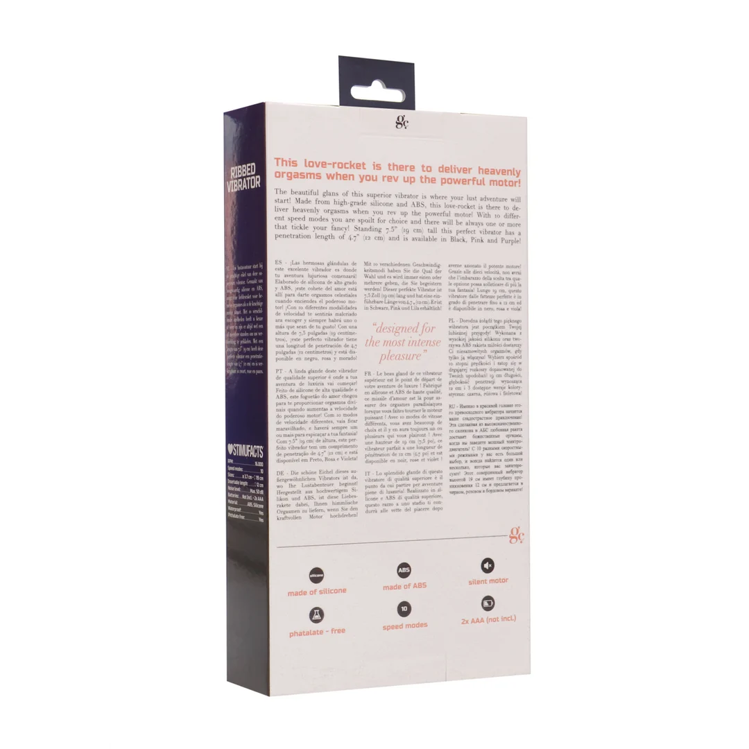 Vibrador con relieves GC by Shots - Imagen 2