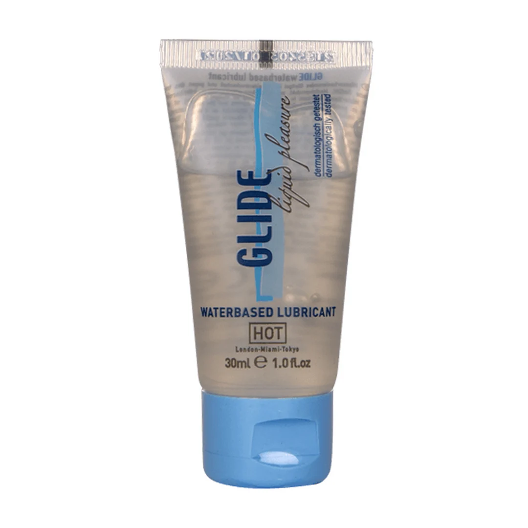 Lubricante de base acuosa HOT Glide Liquid Pleasure - Imagen 2