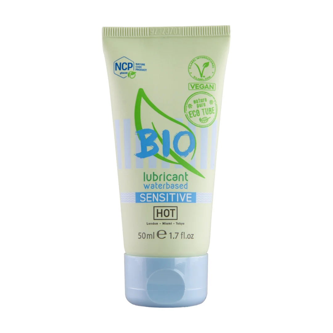 Lubricante a base de agua, biológico y vegano, con carragenina y aloe vera, producto sanitario, sin perfume y sin sabor, 50 ml - Imagen 2