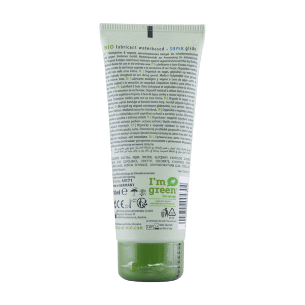 Lubricante HOT Superglide de base acuosa