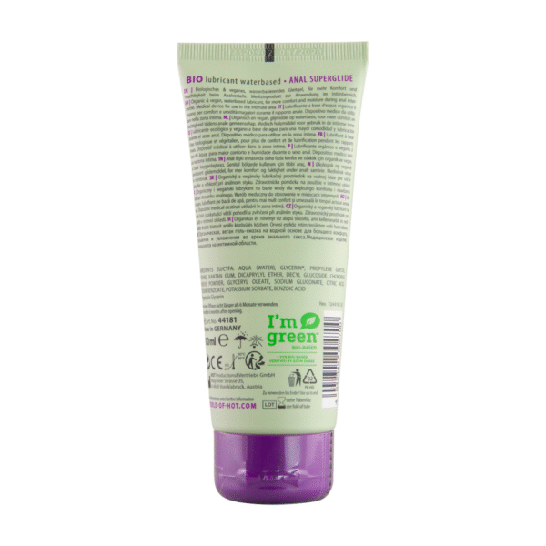 Lubricante con base de agua HOT Superglide Anal