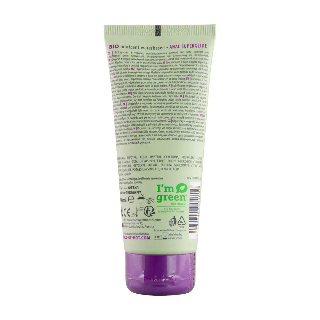 Lubricante con base de agua HOT Superglide Anal - Imagen 1