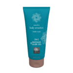 Gel HOT 2 en 1 de masaje y lubricante con aroma a ámbar - Imagen 2