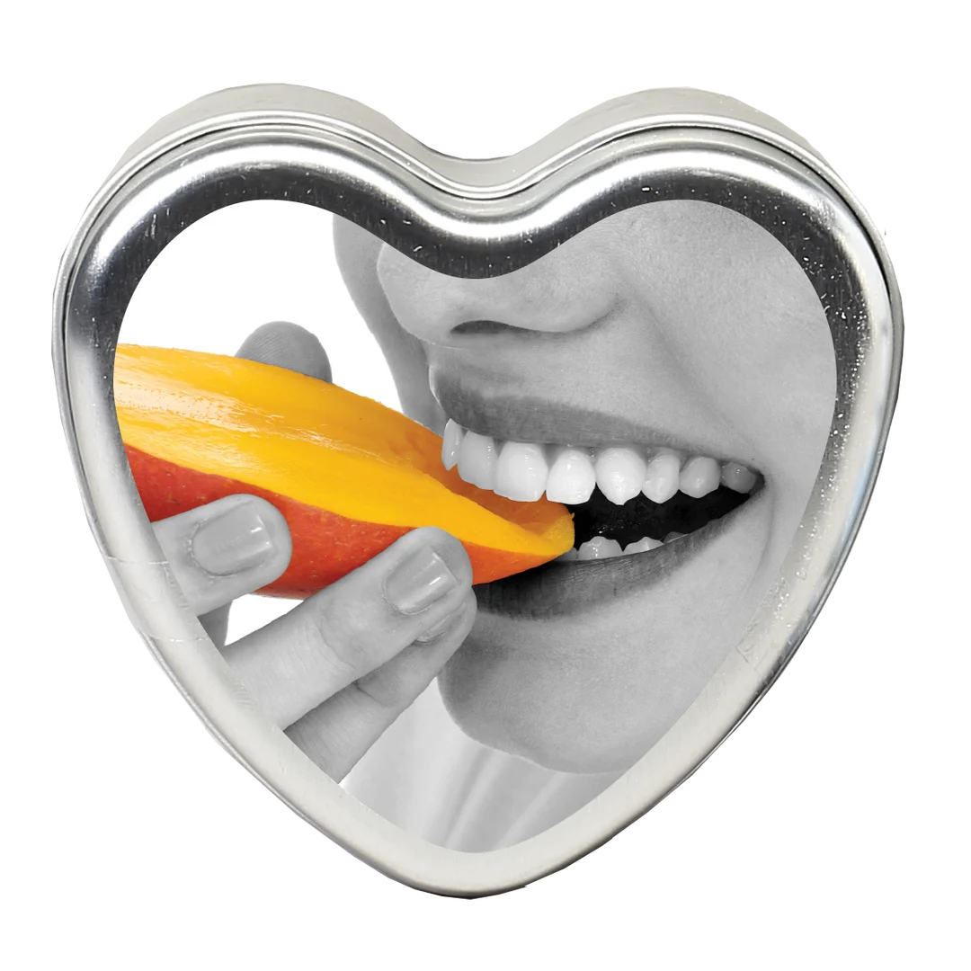 Vela de masaje comestible de mango Earthly Body - Imagen 1