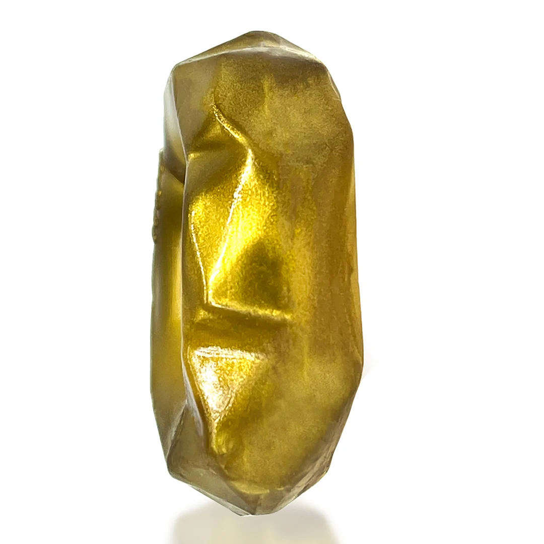 Anillo para el pene sin vibración, elástico y suave, color bronce - Imagen 3