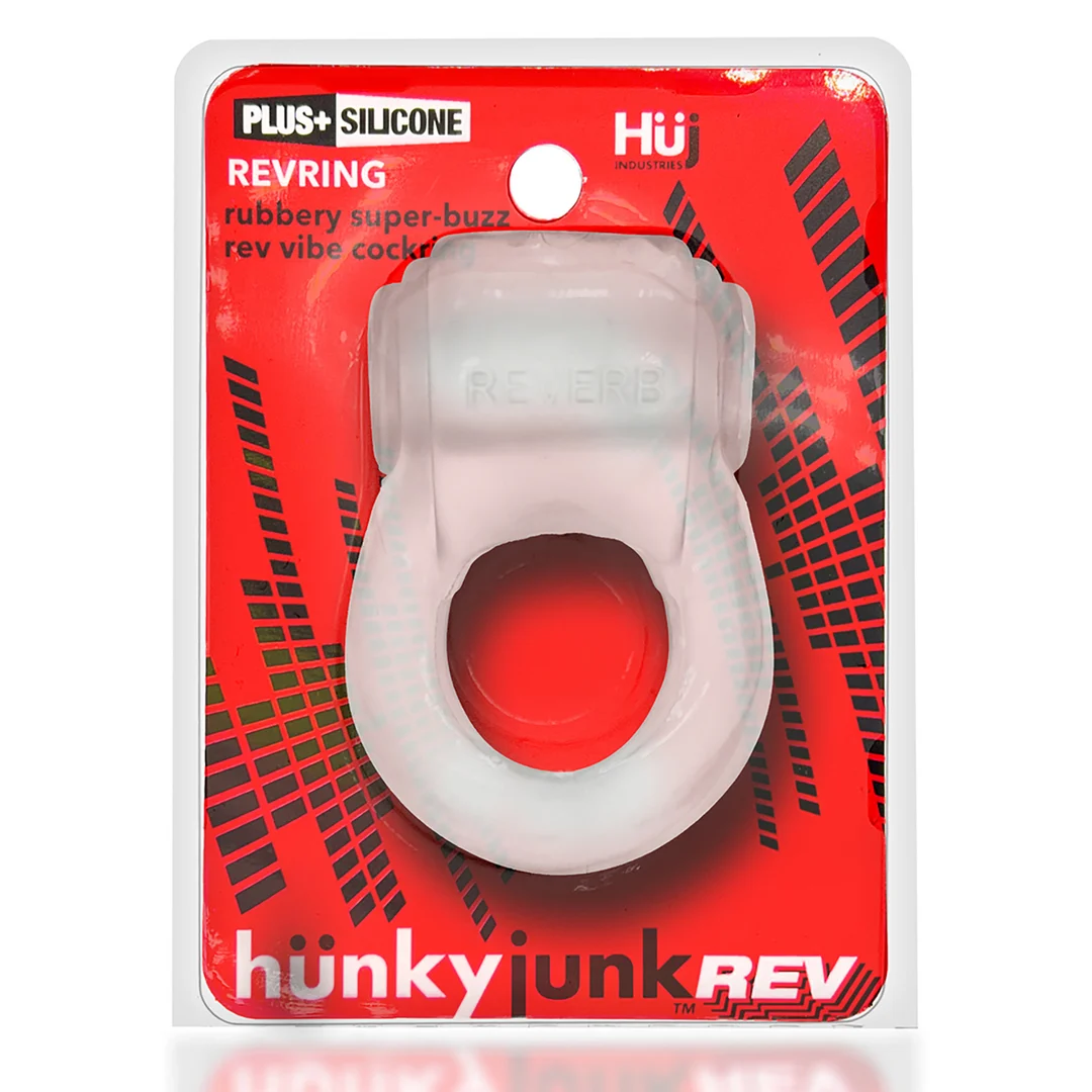 Anillo vibrador para el pene con ajuste cómodo: Reverb Vibe Ring, hielo transparente / azul - Imagen 1