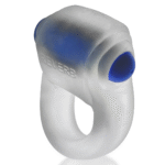 Anillo vibrador para el pene con ajuste cómodo: Reverb Vibe Ring, hielo transparente / azul - Imagen 2