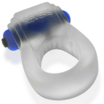 Anillo vibrador para el pene con ajuste cómodo: Reverb Vibe Ring, hielo transparente / azul - Imagen 3