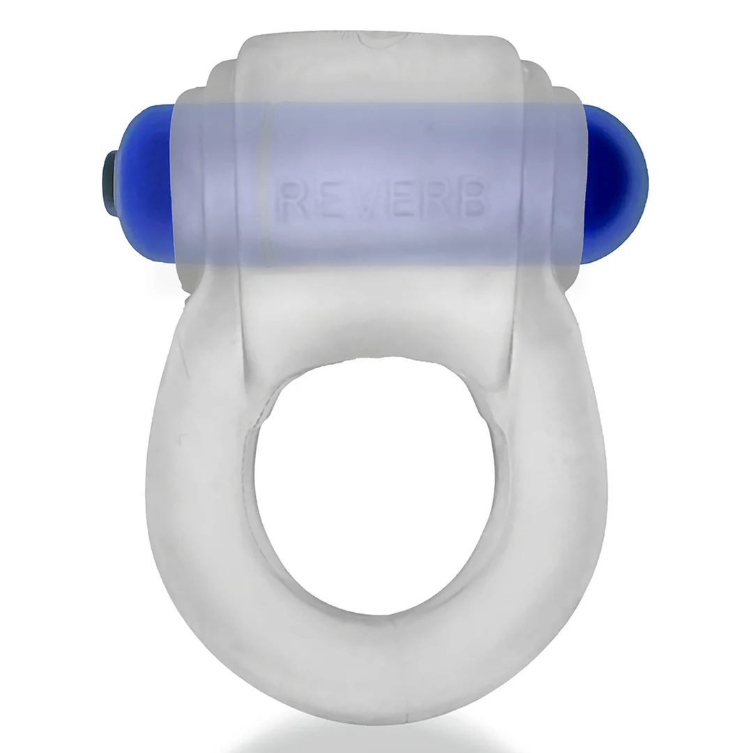 Anillo vibrador para el pene con ajuste cómodo: Reverb Vibe Ring, hielo transparente / azul - Imagen 5