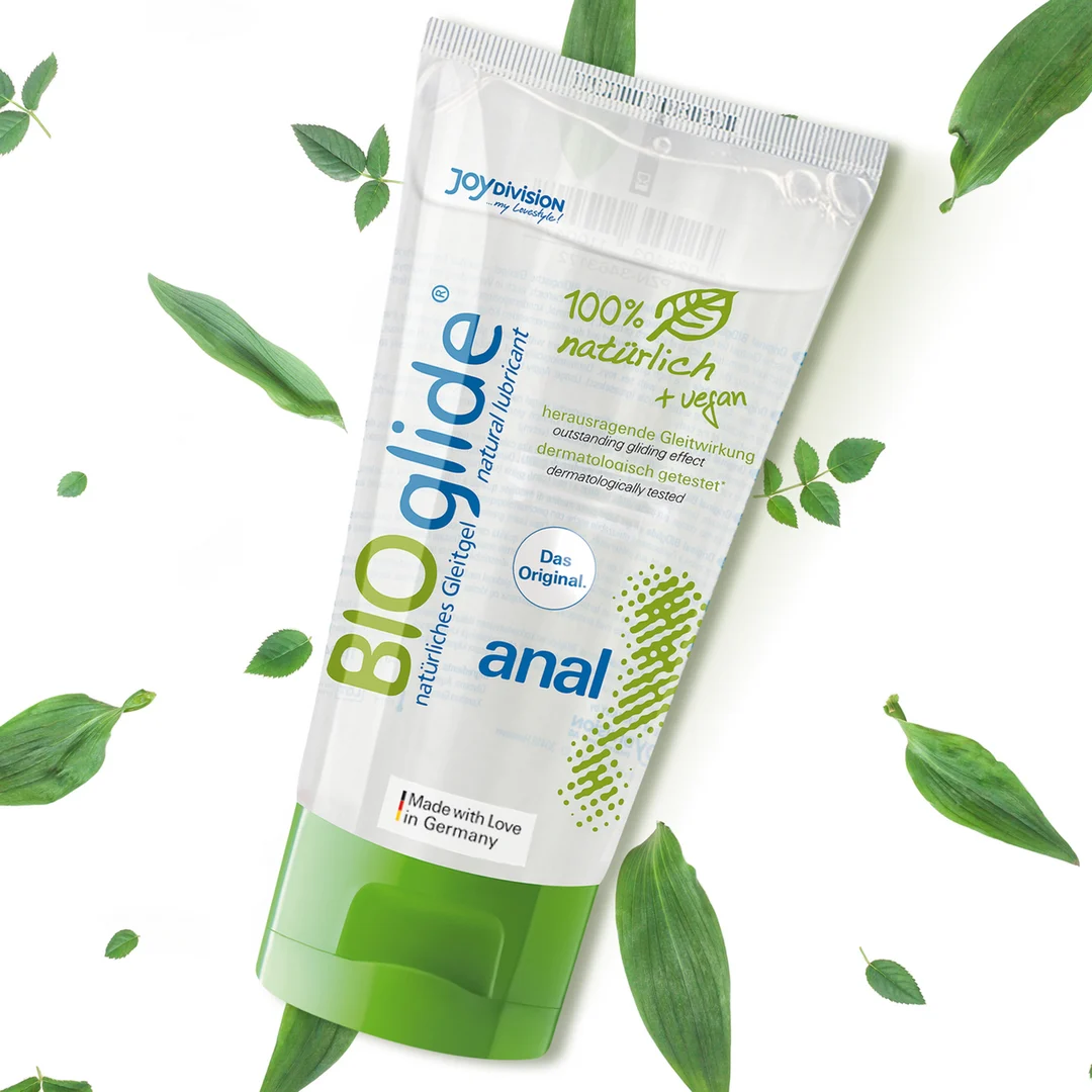Lubricante anal 100 % natural y vegano, sin olor ni sabor, 80 ml, BIOglide - Imagen 1