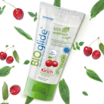 Lubricante con sabor, 100 % natural y vegano, cereza, 80 ml, BIOglide