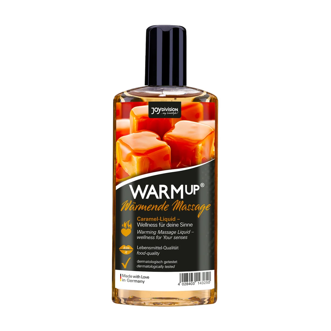 Aceite erótico para masaje, líquido de masaje WARMup con efecto calor, caramelo, Joydivision, 150 ml - Imagen 2