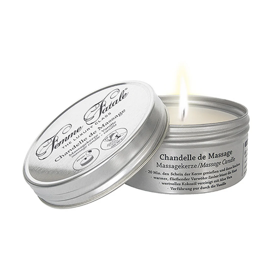 Vela de masaje Femme Fatale, aroma de vainilla, Joydivision, 125 ml - Imagen 2