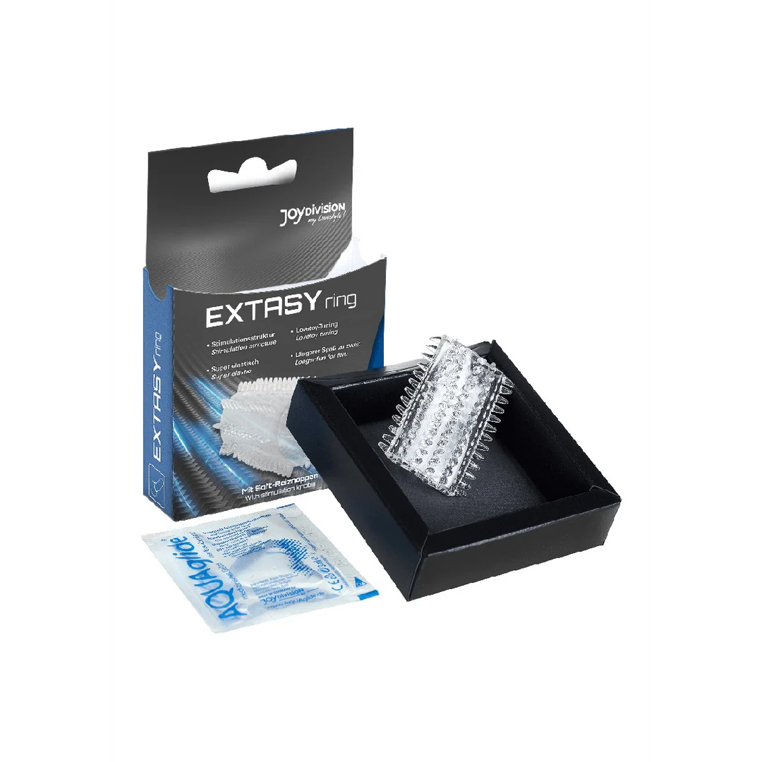 Anillo para el pene con relieves estimulantes suaves – EXTASYring - Imagen 2