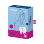 Copa menstrual, set de dos (15 ml y 20 ml), transparente, tester - Imagen 2