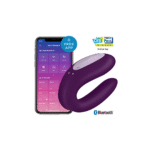 Vibrador doble con ajuste cómodo – Double Joy - Vibrador para parejas - Violeta - Imagen 5