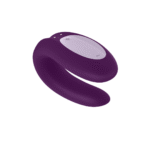 Vibrador doble con ajuste cómodo – Double Joy - Vibrador para parejas - Violeta - Imagen 6