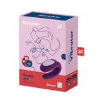 Vibrador doble con ajuste cómodo – Double Joy - Vibrador para parejas - Violeta