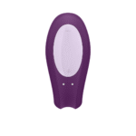 Vibrador doble con ajuste cómodo – Double Joy - Vibrador para parejas - Violeta - Imagen 4