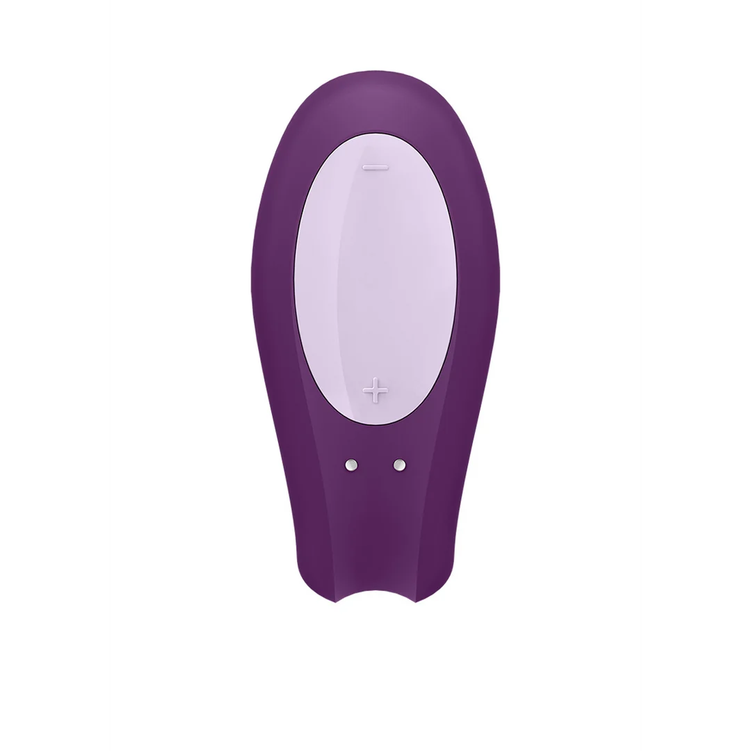 Vibrador doble con ajuste cómodo – Double Joy - Vibrador para parejas - Violeta - Imagen 4