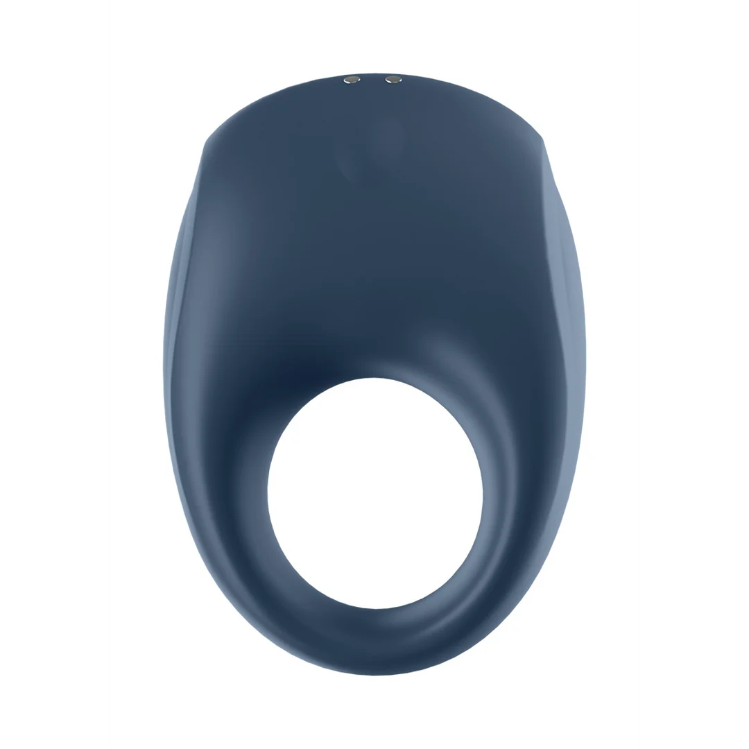 Anillo vibrador para el pene con aro suave de silicona – Strong One - Anillo vibrador para el pene - Azul - Imagen 2