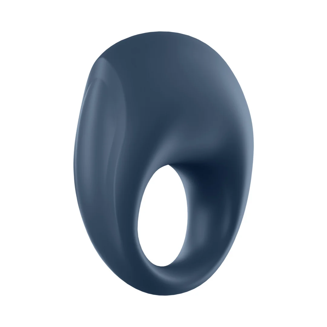 Anillo vibrador para el pene con aro suave de silicona – Strong One - Anillo vibrador para el pene - Azul - Imagen 3