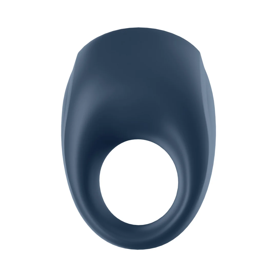 Anillo vibrador para el pene con aro suave de silicona – Strong One - Anillo vibrador para el pene - Azul - Imagen 4