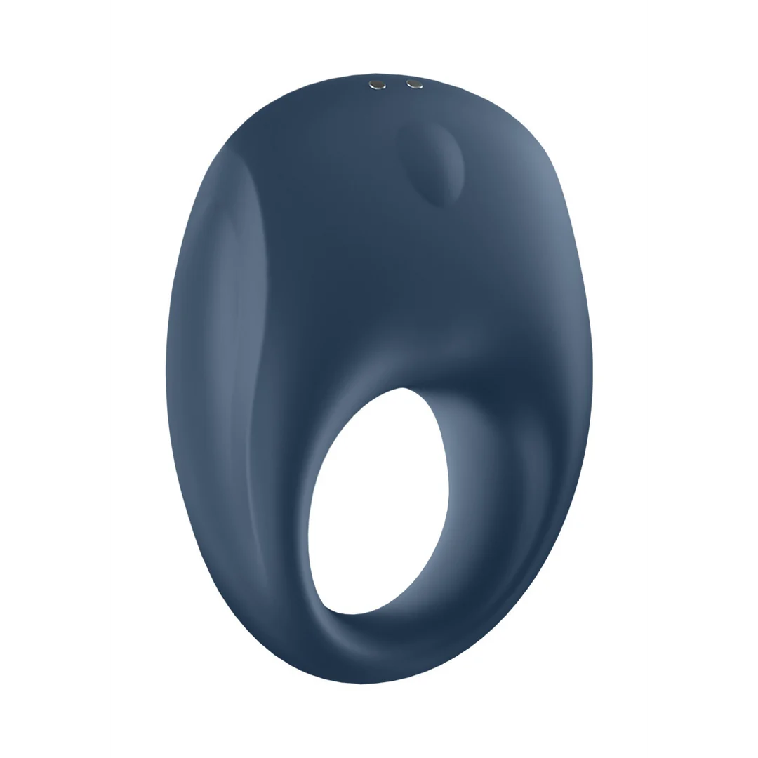 Anillo vibrador para el pene con aro suave de silicona – Strong One - Anillo vibrador para el pene - Azul - Imagen 5