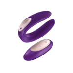 Vibrador doble con mando a distancia – Double Plus, vibrador para parejas con mando a distancia – Morado - Imagen 6
