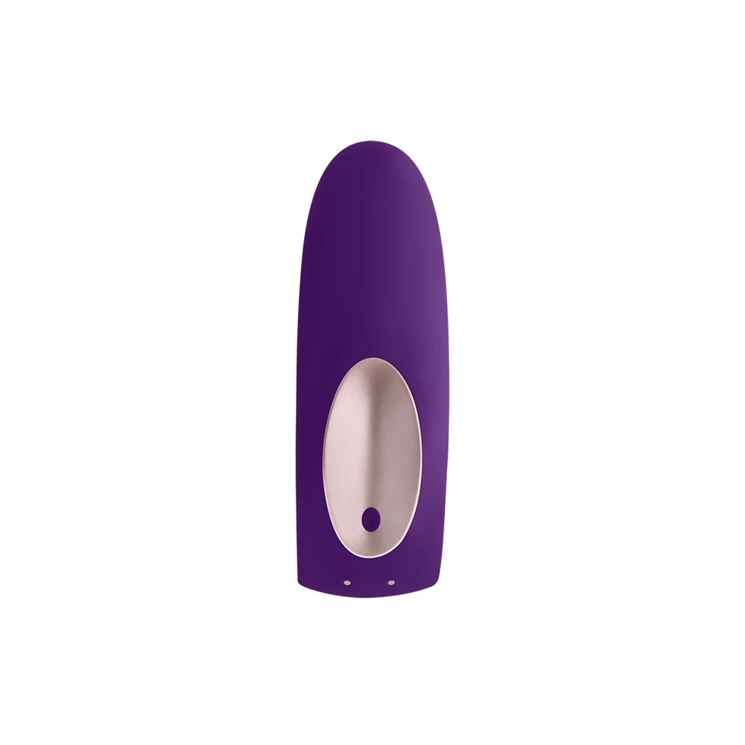 Vibrador doble con mando a distancia – Double Plus, vibrador para parejas con mando a distancia – Morado - Imagen 4