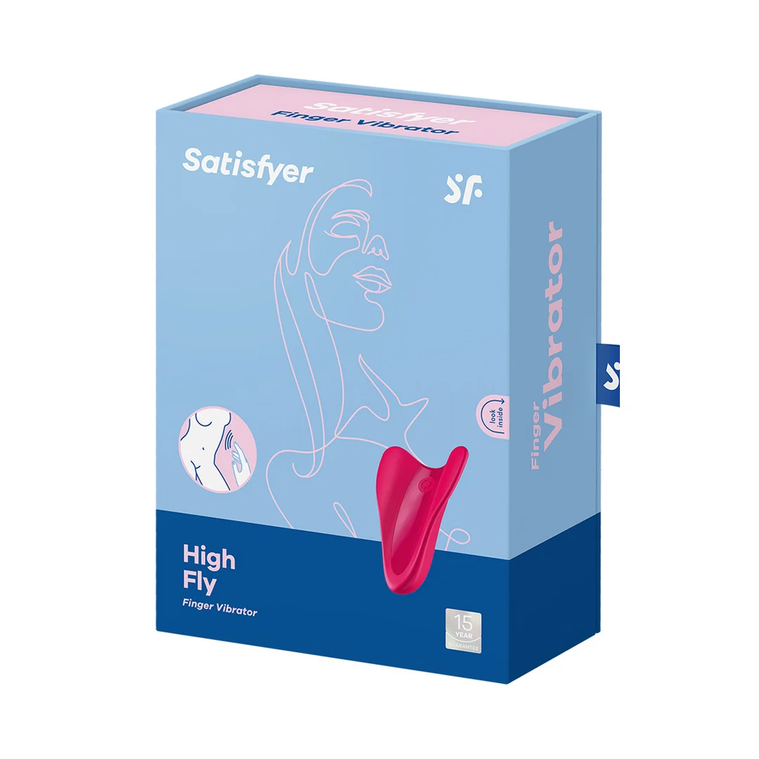 Satisfyer Vibrador para el dedo con conexión de carga magnética – High Fly - Imagen 1