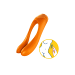 Satisfyer Candy Cane, vibrador de dedo naranja - Imagen 5