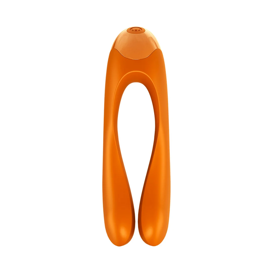 Satisfyer Candy Cane, vibrador de dedo naranja - Imagen 2