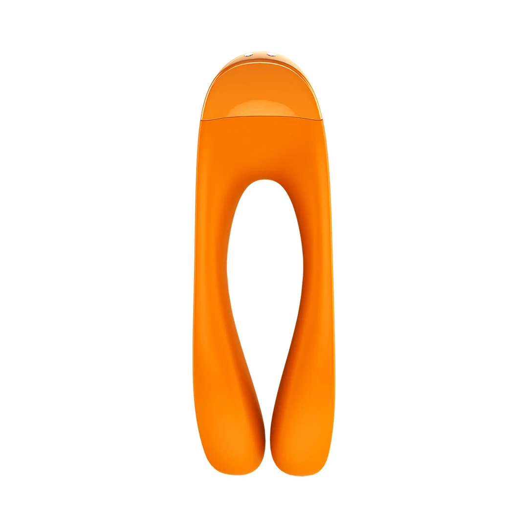 Satisfyer Candy Cane, vibrador de dedo naranja - Imagen 4