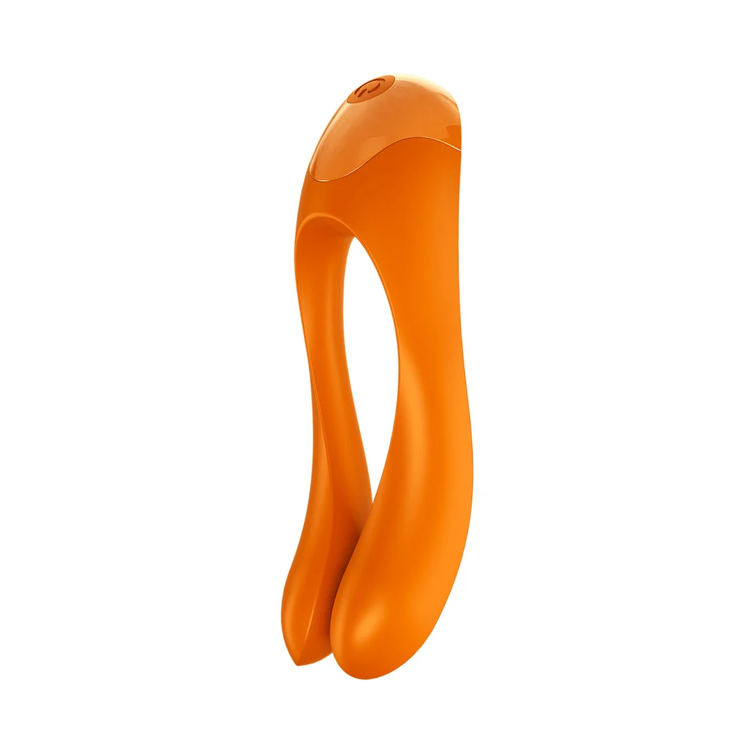 Satisfyer Candy Cane, vibrador de dedo naranja - Imagen 6