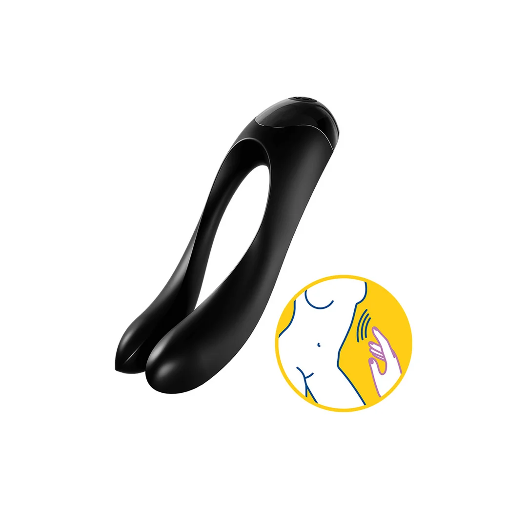 Satisfyer Candy Cane, vibrador de dedo naranja - Imagen 11