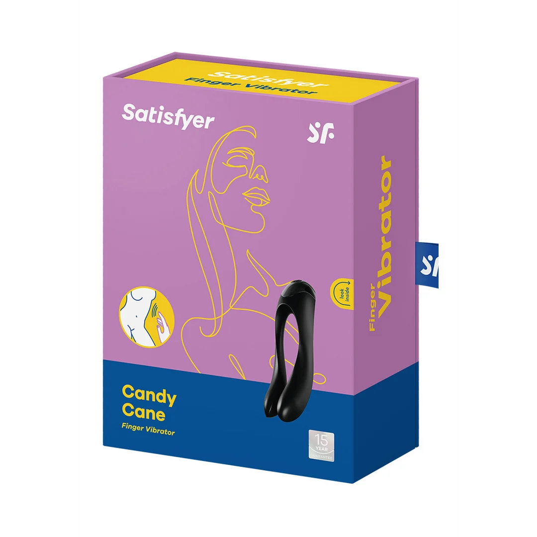 Satisfyer Candy Cane, vibrador de dedo naranja - Imagen 7