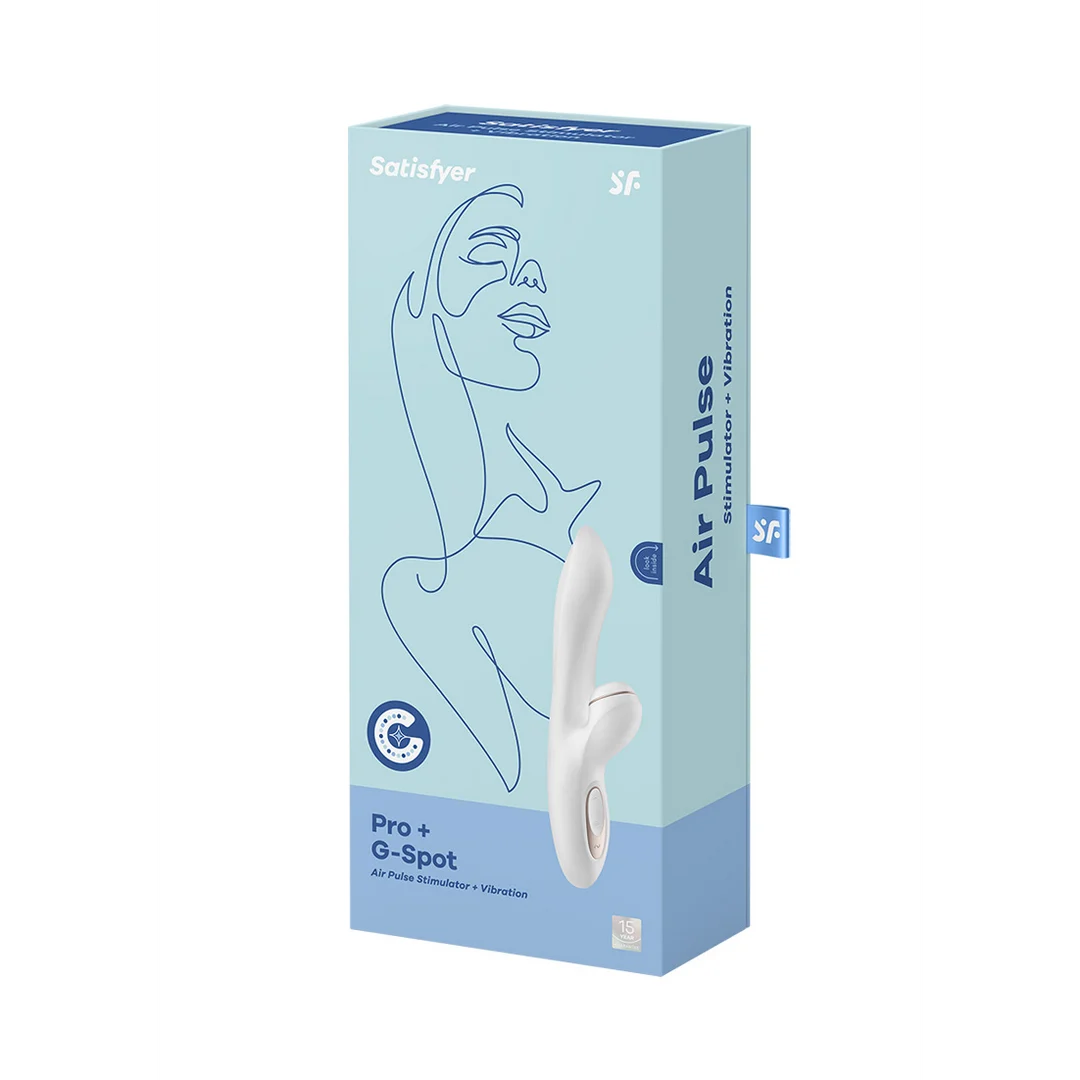 Vibrador para el punto G Satisfyer con 11 modos de ondas de presión – blanco y oro rosa - Imagen 1